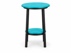 220X Balcony Table poly outdoor furniture in Turquoise on White