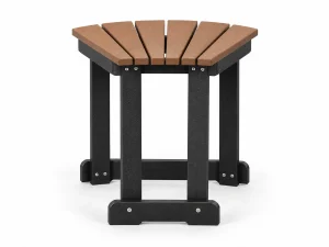 2401 Solitary Fan Table poly outdoor furniture in Cedar on Black