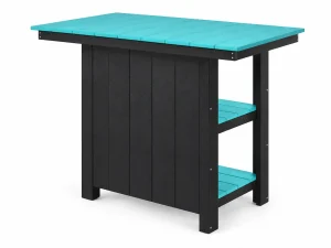 2650 Server Table poly outdoor furniture in Turquoise on White