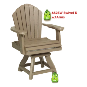 652SW Swivel Dining Chair w/Arms