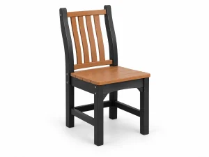 662 Side Chair poly outdoor furniture in Cedar on Black