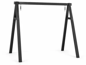 A-Frame Swing Stand powder coated aluminum in Emboss Black